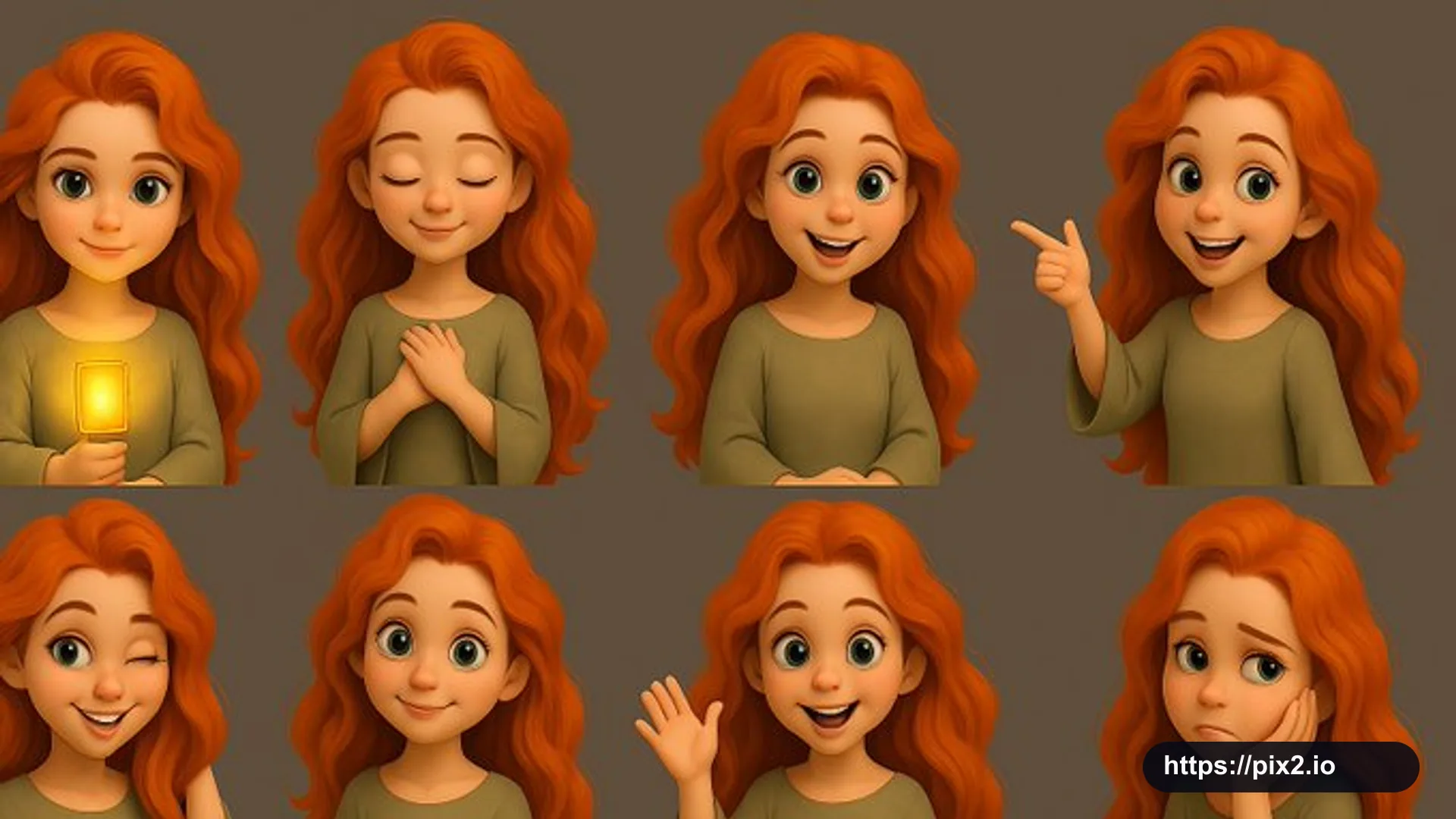 Consistent 3D Avatar Asset Sheet