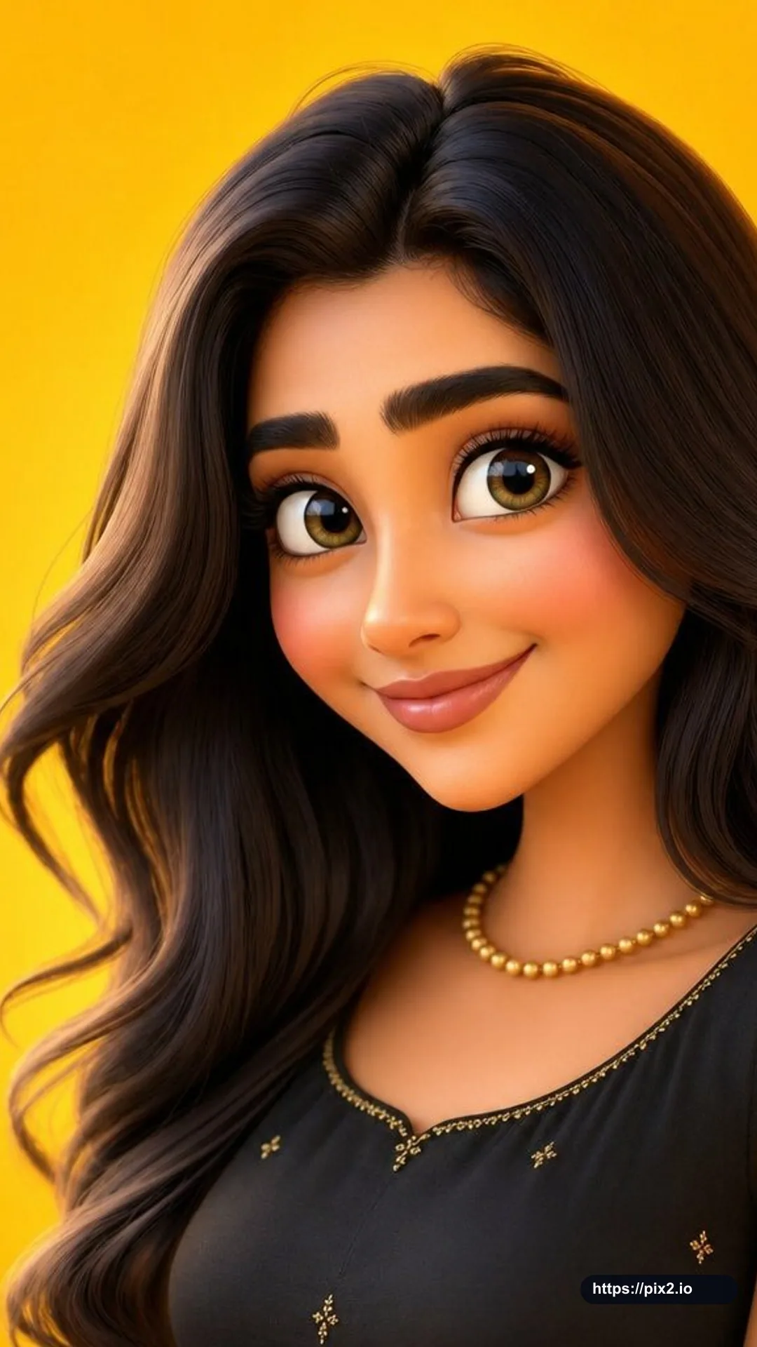 Stylized 3D Cartoon Character Portrait