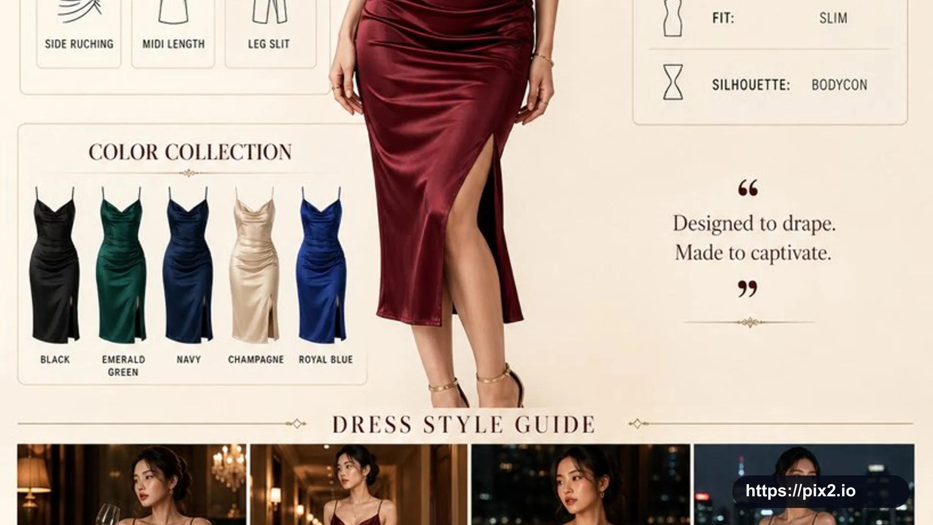 Fashion Dress Collection Infographic