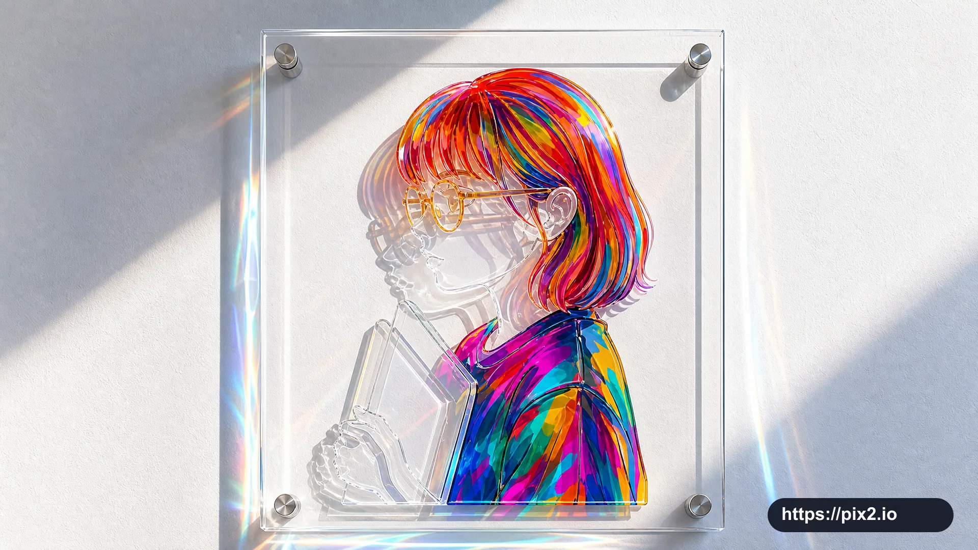 Layered Acrylic Illustration Product Photo
