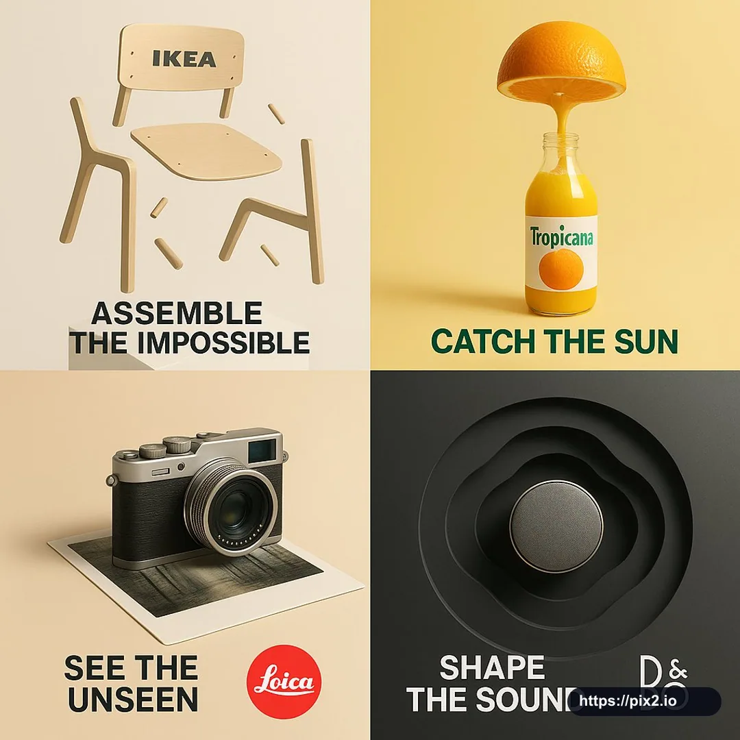 Surreal Minimal Product Concept Ad