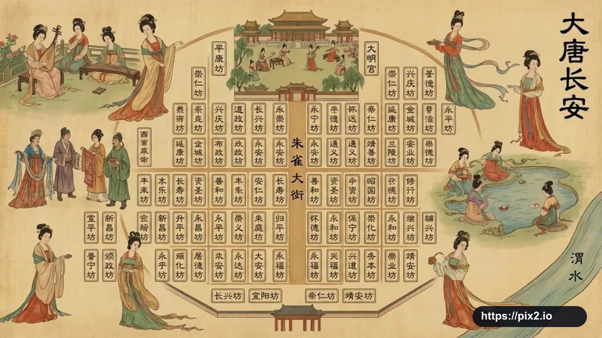 Tang Dynasty Changan Illustration