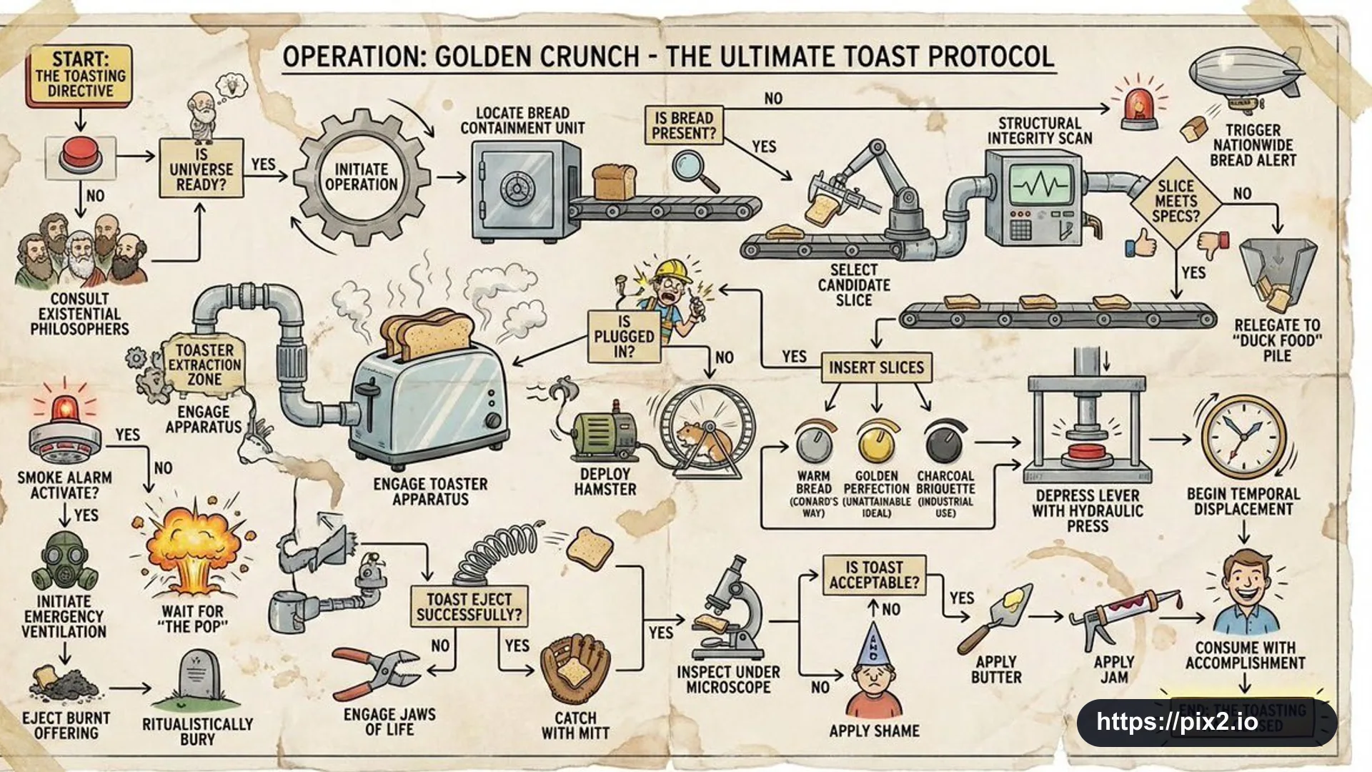 Toast Baking Flowchart