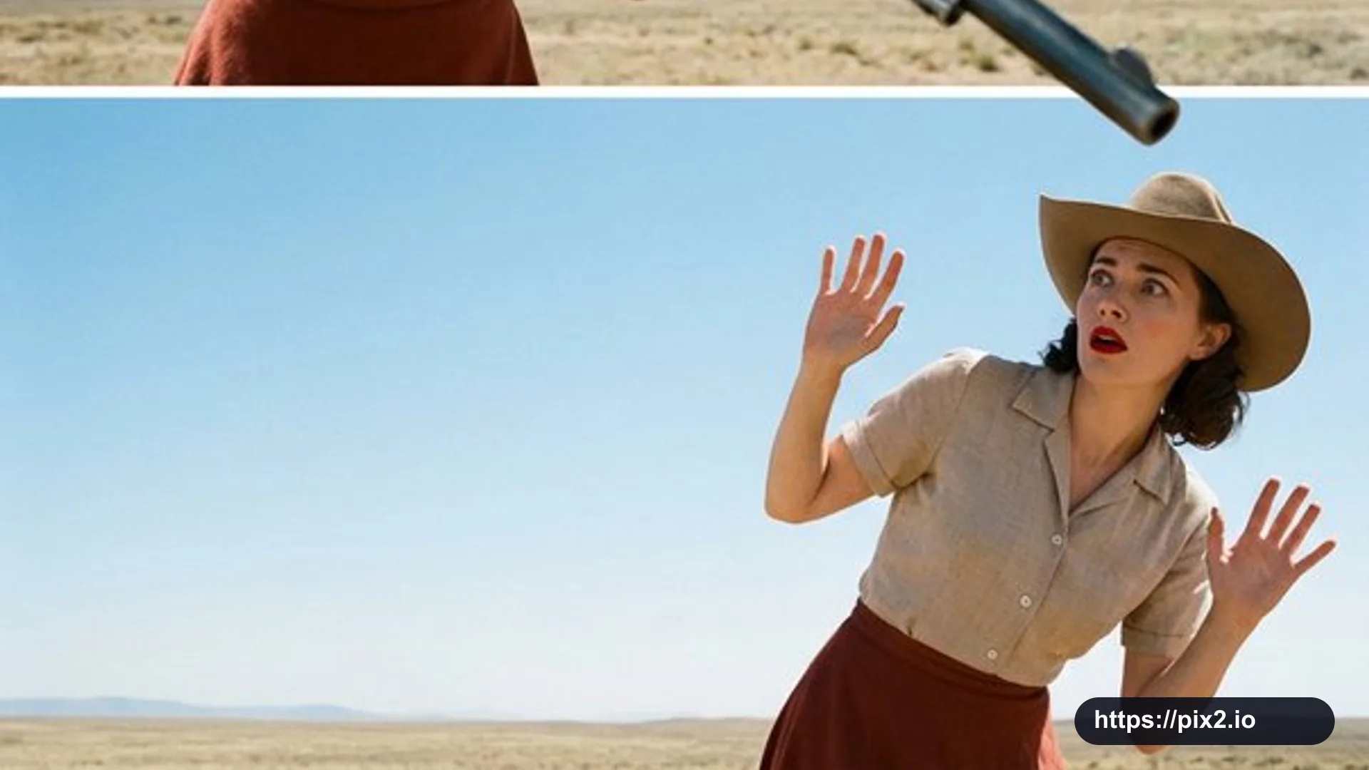 Three Moment Western Portrait Triptych